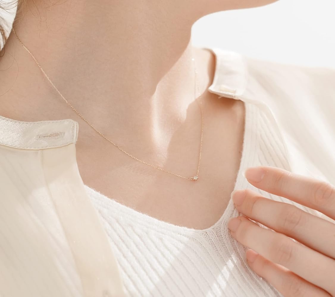 【L&Co.】K10 地金 ネックレス　ピンクゴールド Jewel closet by L&Co. ネックレス レディース 地金 K10 10金